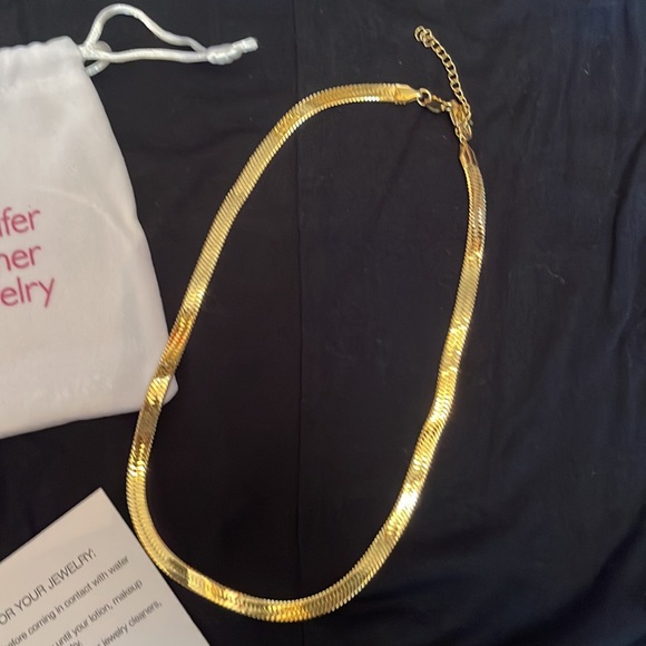 Jennifer Zeuner “Karli” gold vermeil chain necklace. Never worn. - Picture 2 of 6